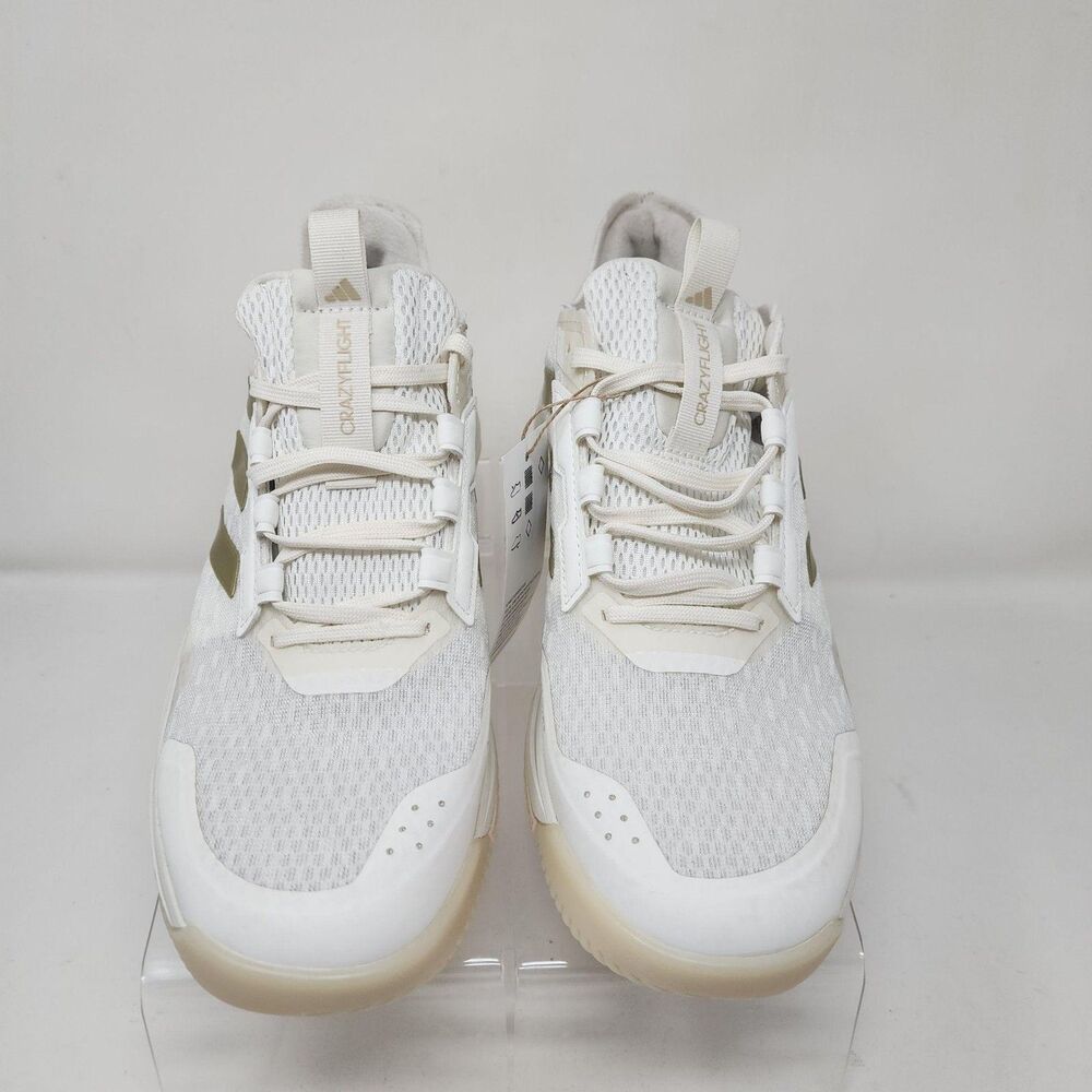 Adidas Crazyflight Shoes Womens Size 9 White Volleyball Sneakers Gym Casual - Picture 4 of 9